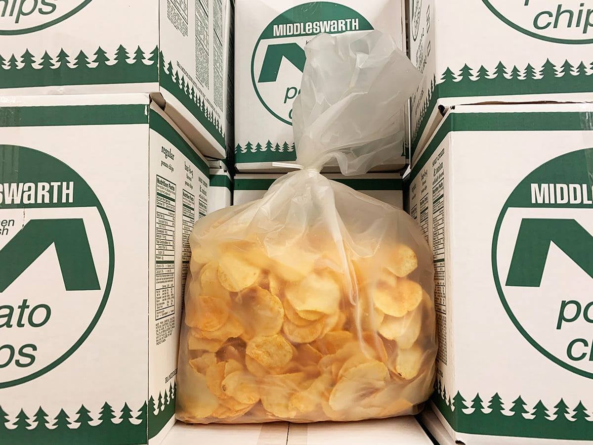 Middleswarth Chips 3lb Bulk Box - Party Style BBQ *Free Shipping*