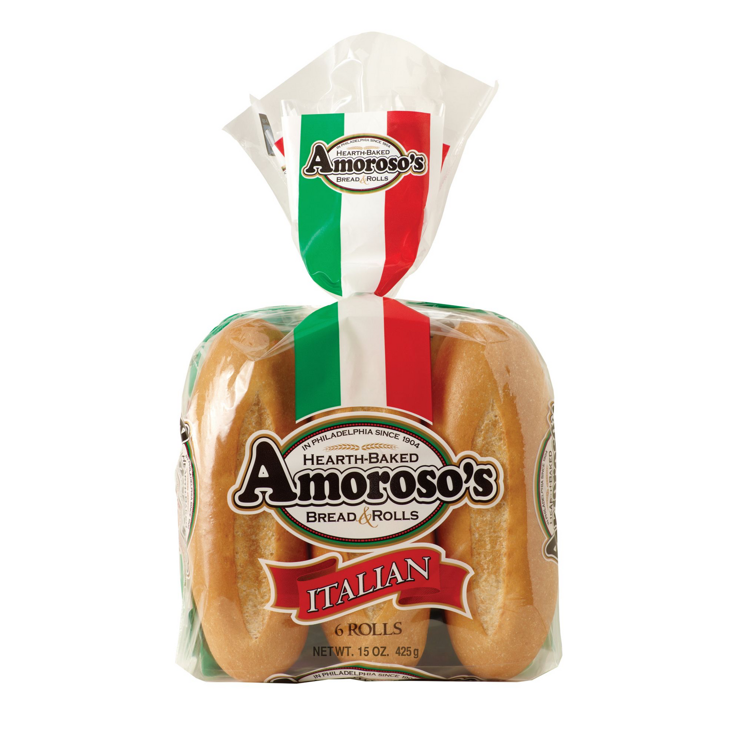 Amoroso’s Italian Cheesesteak Rolls 6ct - 3 Packs