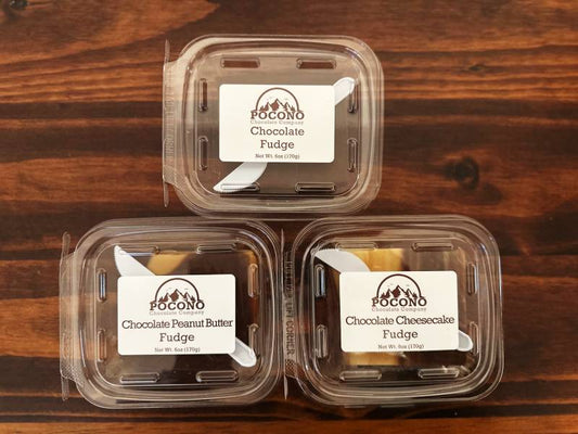 Pocono Chocolate Fudge Sampler - 3 Pack *FREE Shipping*