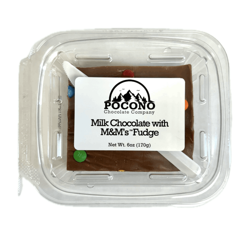 Pocono Chocolate Co. Milk Chocolate with M&M's Fudge - 6oz tub - 3 Pack