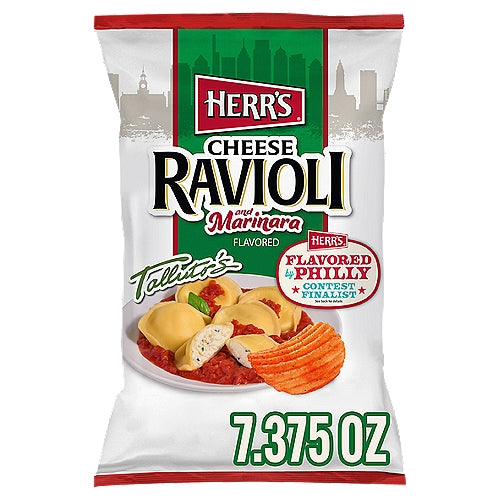 Herr's Cheese Ravioli Flavor Potato Chips - 3 x 7.375oz Bags