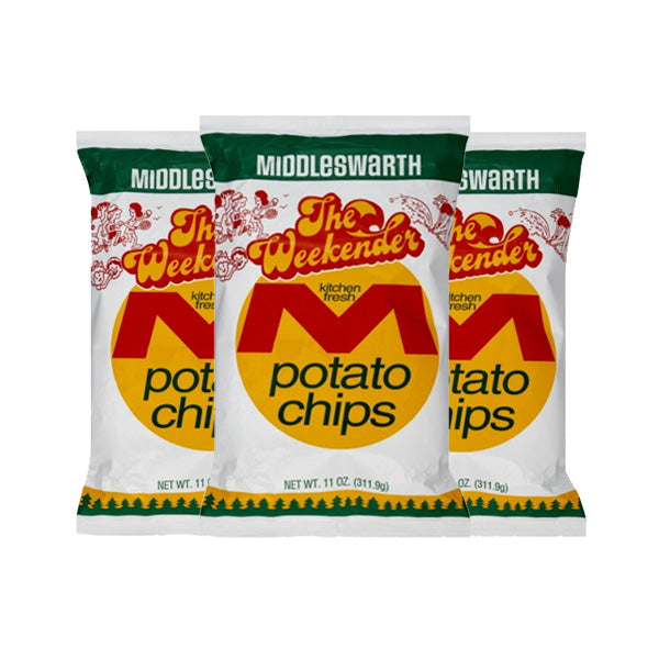 Middleswarth Potato Chips 3 Day Weekender Pack - Plain *Free Shipping ...